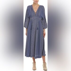 Free People Women’s Modern Kimono Maxi Lace Up Dress Size S